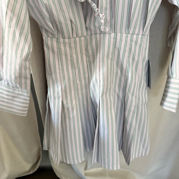 En Saison Striped Ruffle-Collar Mini Dress – XS - Picture 8 of 9